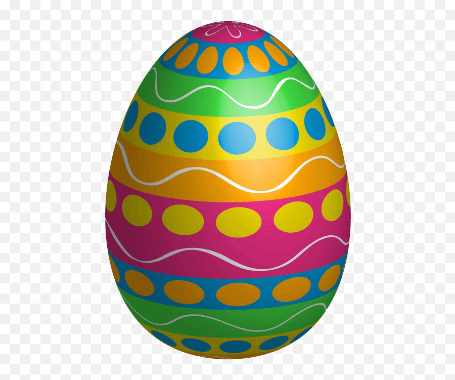 Colorful Easter Egg Clipart Transparent - Transparent Easter Egg Clipart Emoji,Easter Egg Clipart