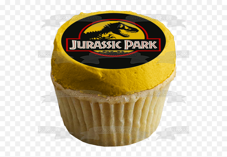 Jurassic Park Logo Dinosaur Bones Edible Cake Topper Image Abpid04001 - Mill Race Park Emoji,Dinosaur Logo