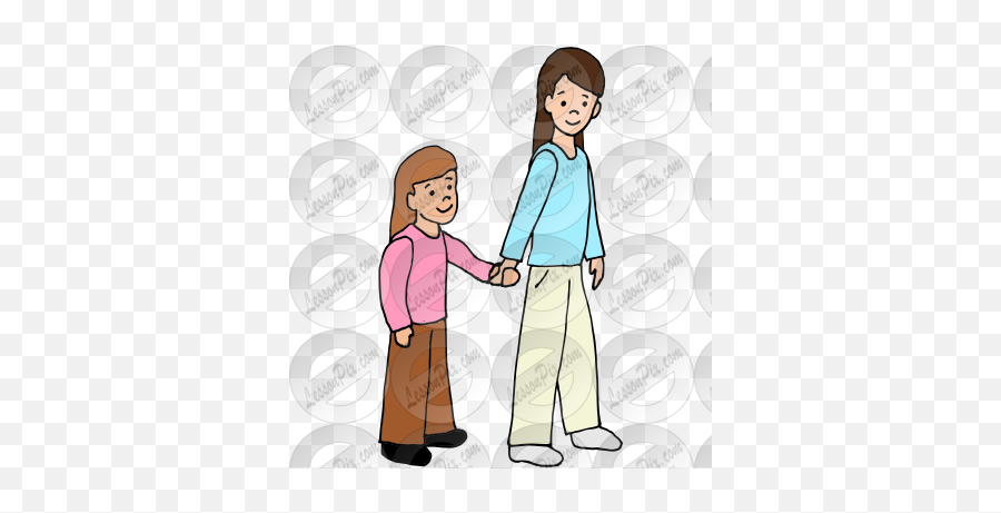 Hold Hands Picture For Classroom Therapy Use - Great Hold Holding Hands Emoji,Therapist Clipart