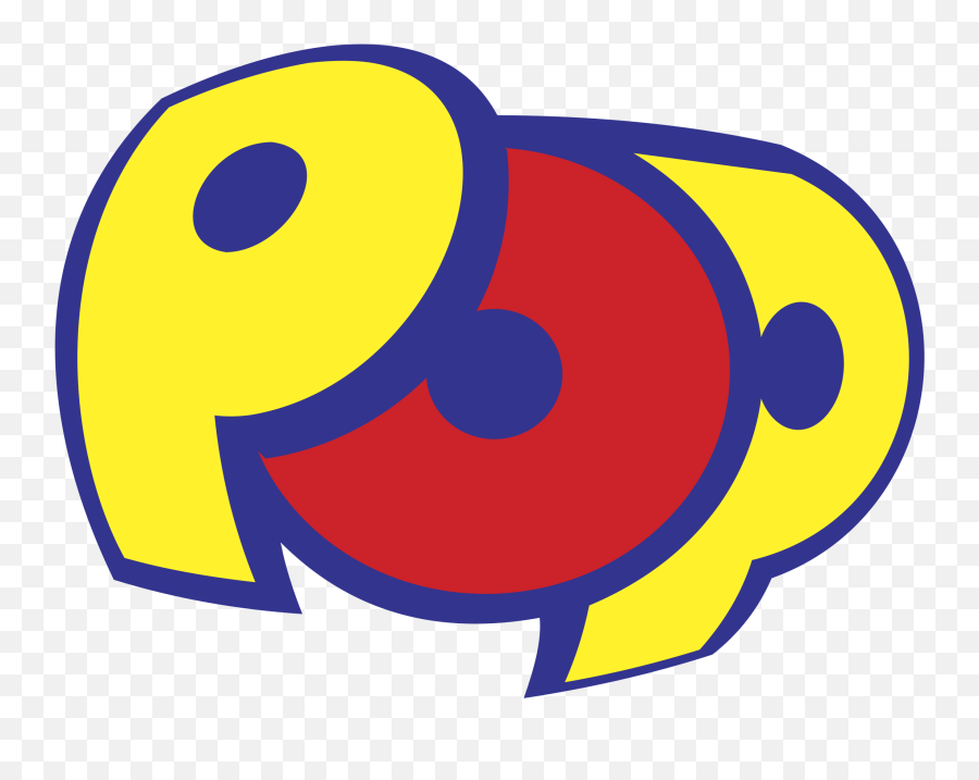 Pop Logo Black And White - Dot Emoji,Pop Logo