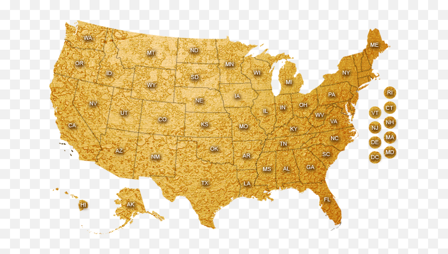 The Rap Map Of The Usa Rap Music Guide - United States Emoji,Usa Map Png