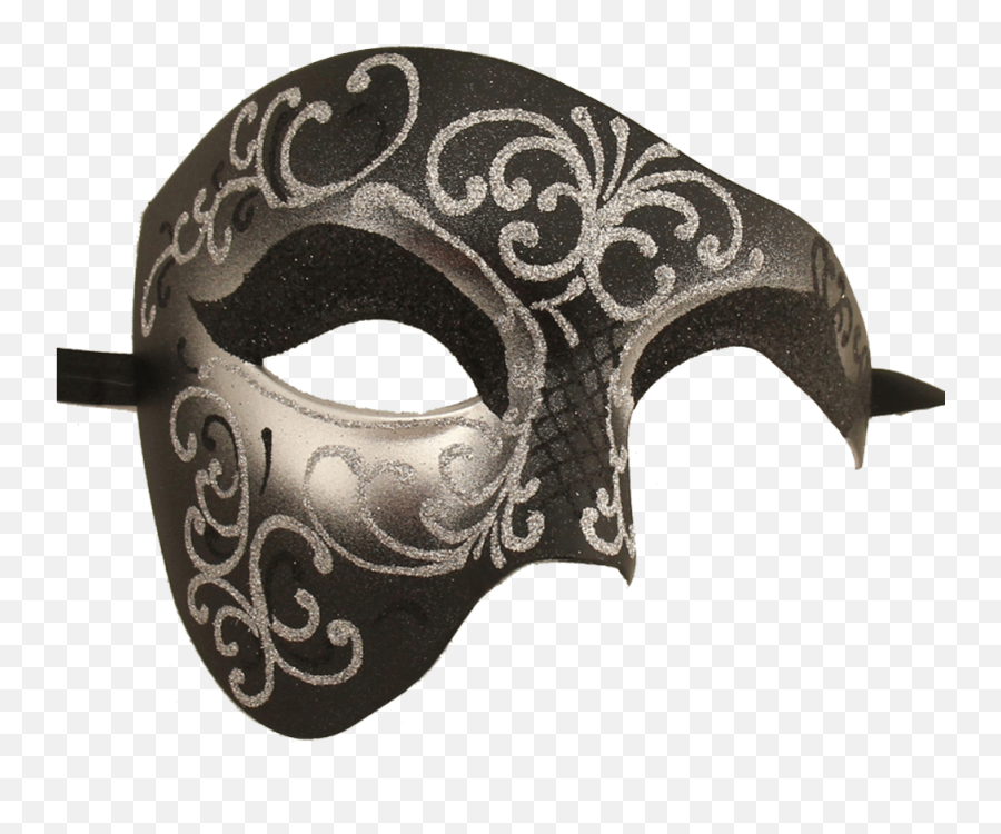 Vintage Mask Phantom Transparent Png - Masquerade Male Mask Design Emoji,Masquerade Mask Transparent Background