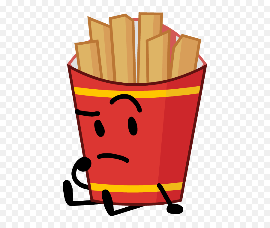 Fries - Bfb Fries Asset Emoji,French Fries Clipart Black And White