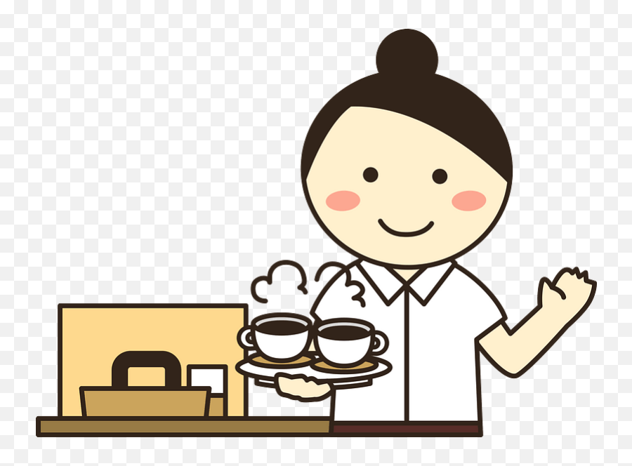 Cafe Waitress Clipart Free Download Transparent Png Emoji,Cafe Clipart
