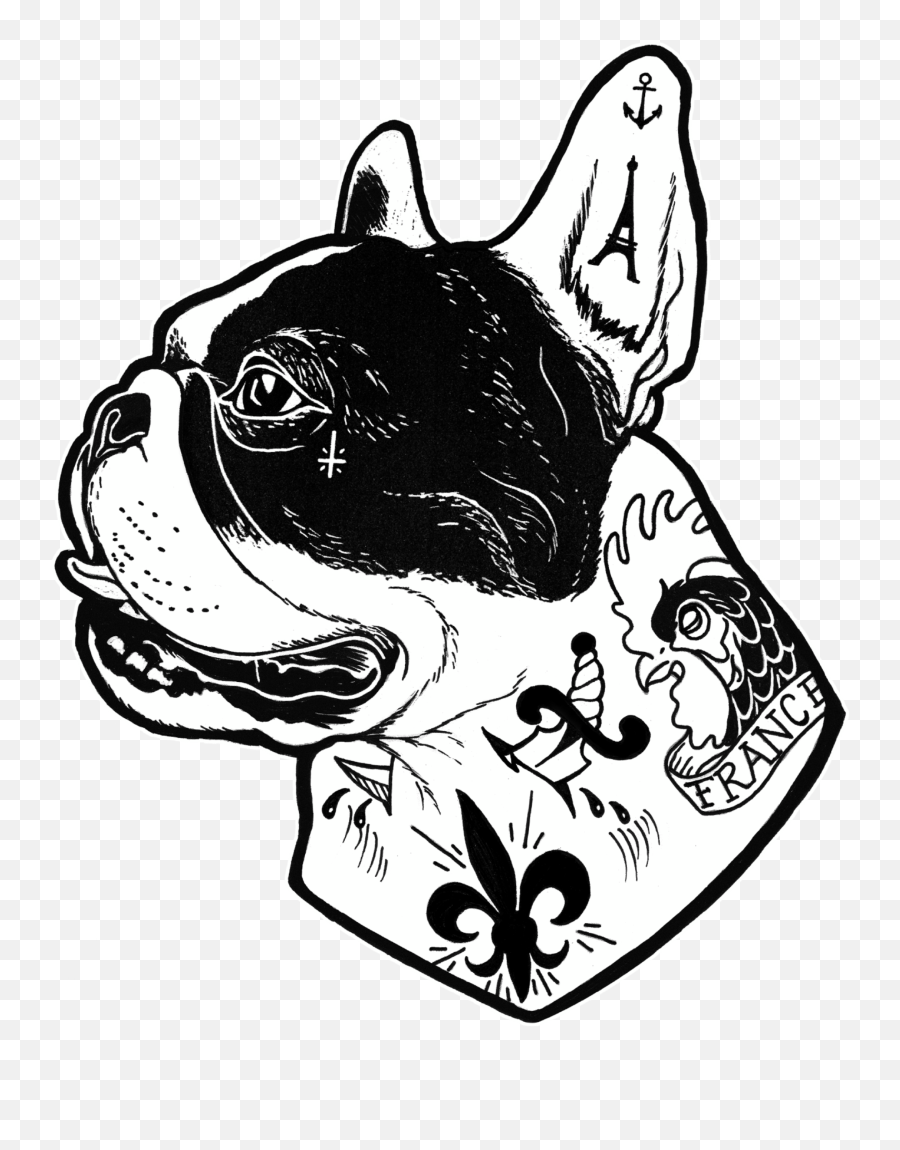 The Most Edited Dog - Symbol Picsart Emoji,Pug Clipart Black And White