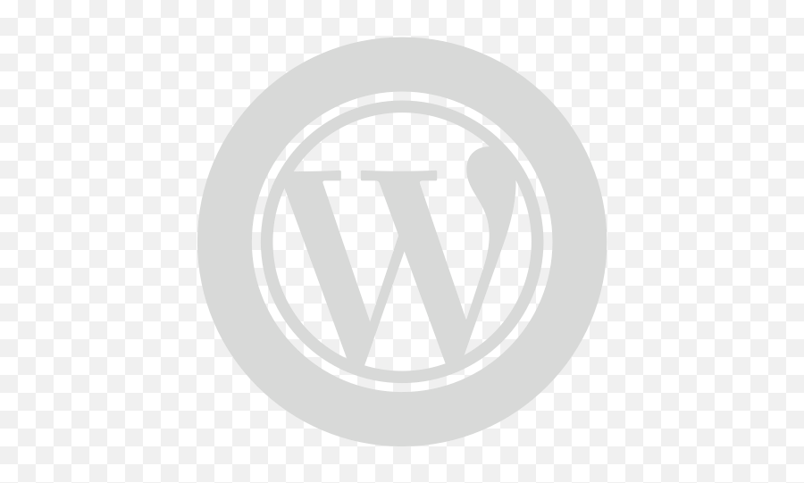 Gray Circle Wordpress Icon Emoji,Wordpress Icon Png