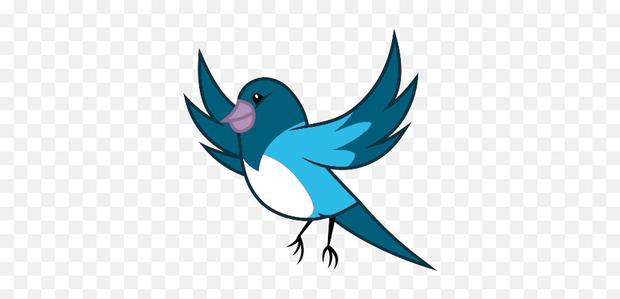Blue Bird Vector By Blackstar2442 - My Little Pony Bird Emoji,My Little Pony Clipart Black And White