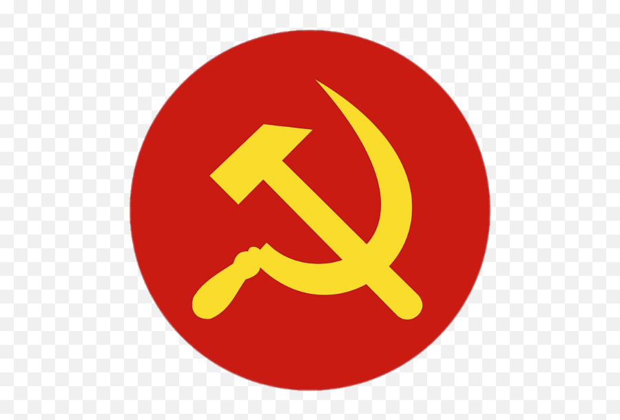 Yellow Hammer And Sickle In Red Circle - London Underground Emoji,Circle Transparent Background