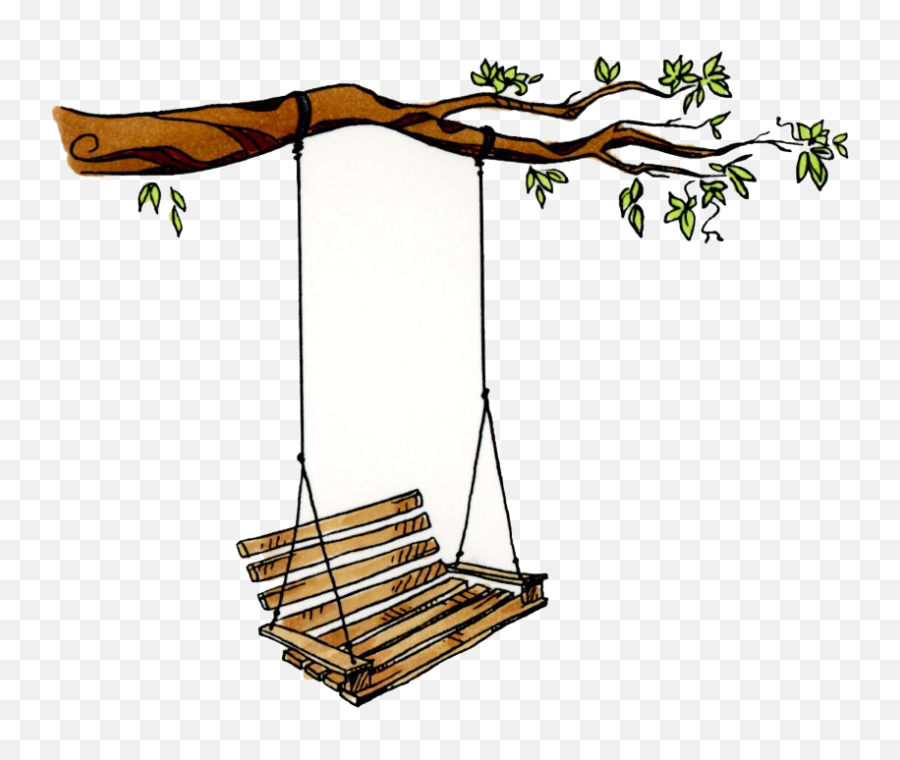 Tree With Tire Swing Clipart Png - Png Swings Clipart Emoji,Swing Clipart