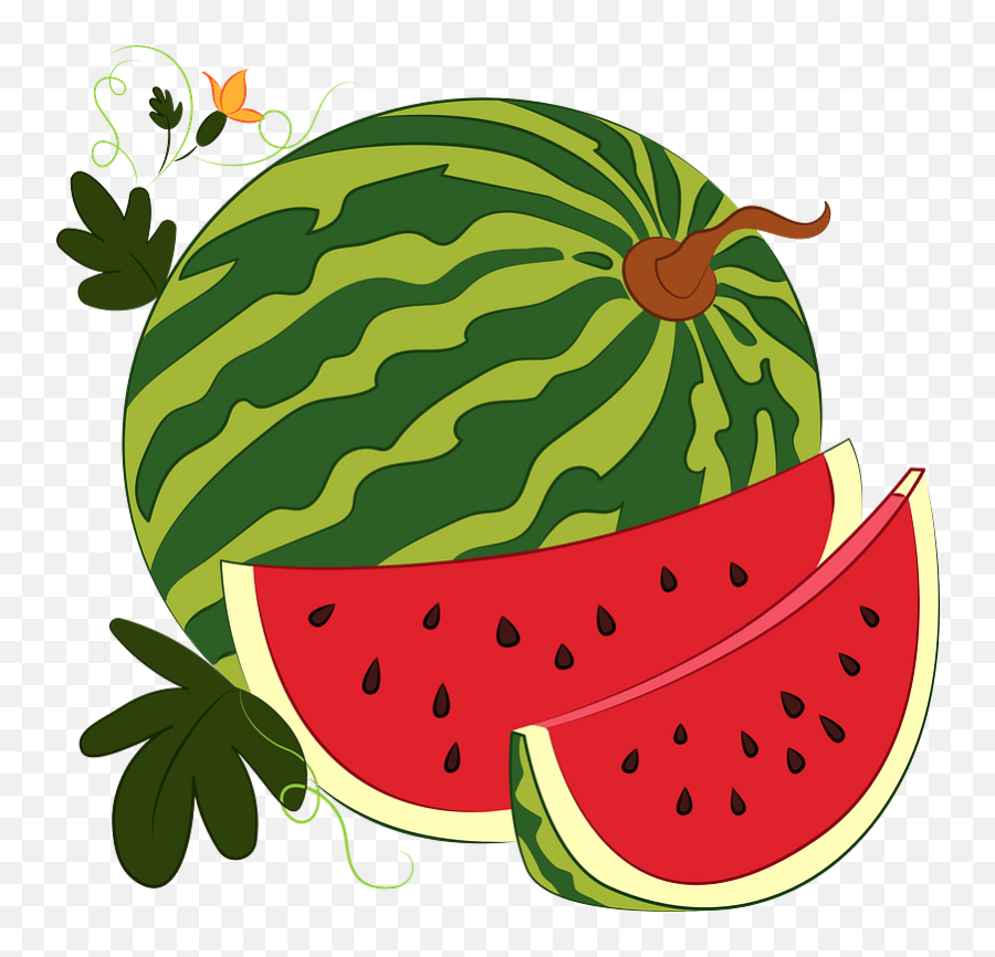 Watermelon Clipart - Fresh Emoji,Watermelon Clipart