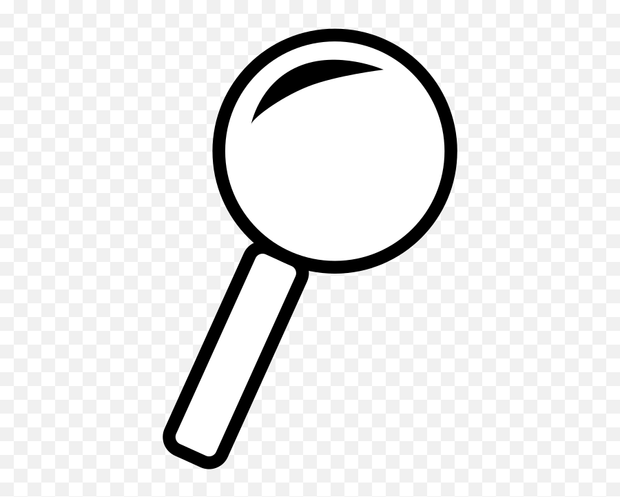 Magnifying Glass Clip Art At Clker - Magnifying Glass Cartoon Outline Emoji,Magnifying Glass Clipart