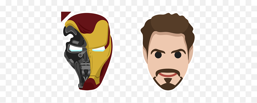 Iron Man Endgame Helmet Tony Stark - Iron Man End Game Animado Emoji,Tony Stark Png