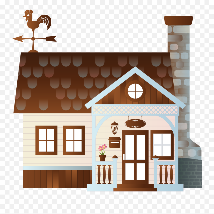 Farm House Clip Art Transparent Png - Clipart Of A Farm House Emoji,Farmhouse Clipart