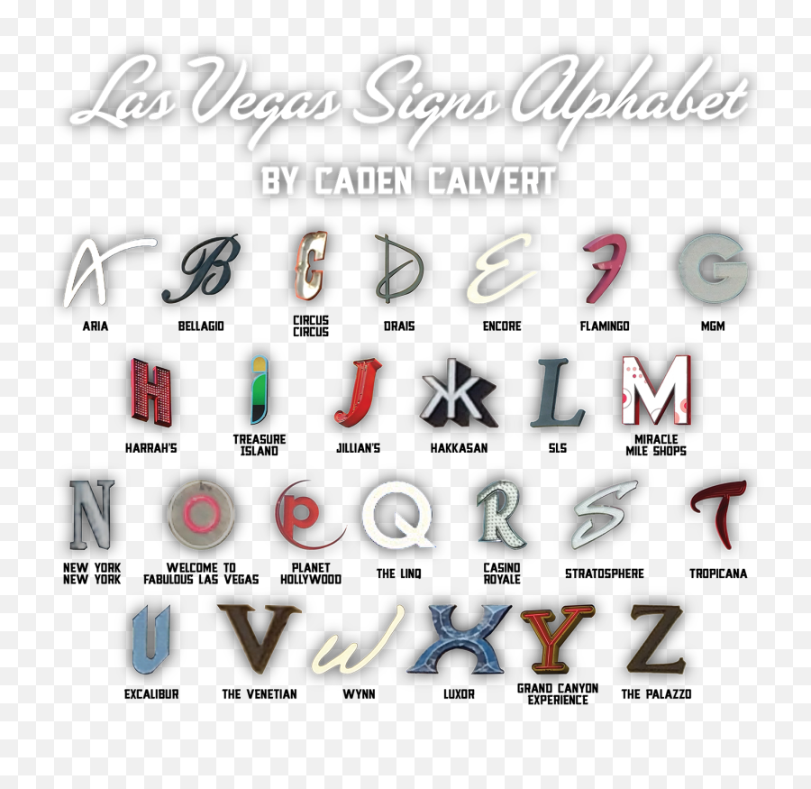 Las Vegas Signs Alphabet - Language Emoji,Las Vegas Sign Png