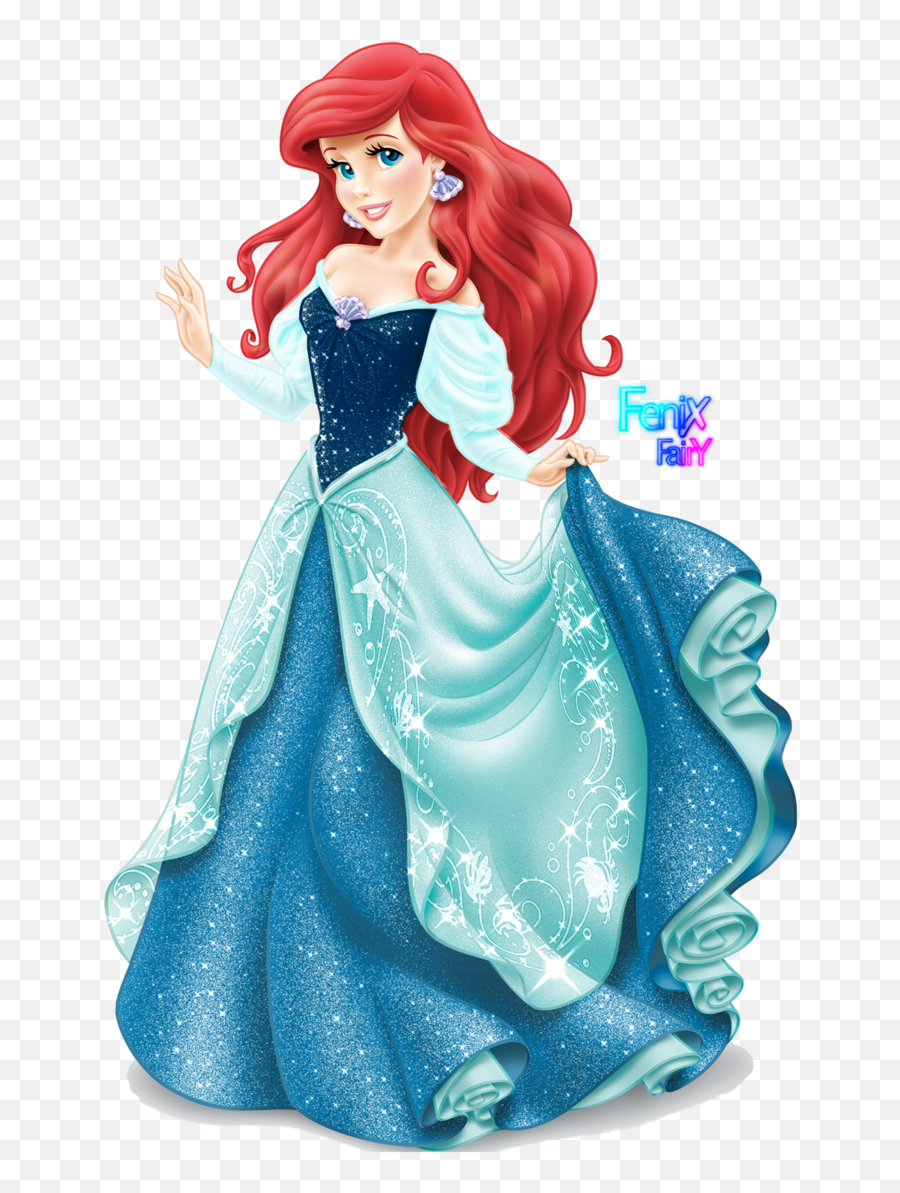 Ariel Disney Princess Png Transparent - Sirenita Ariel Con Vestido Emoji,Princess Png