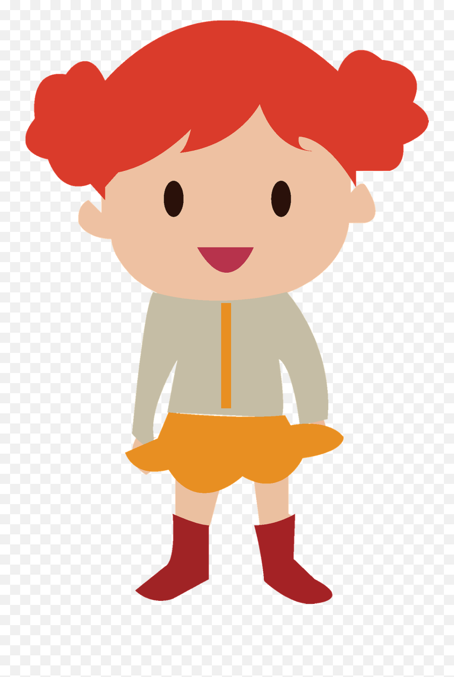 Elementary School Girl Clipart - Anak Smp Vector Png Emoji,Elementary School Clipart