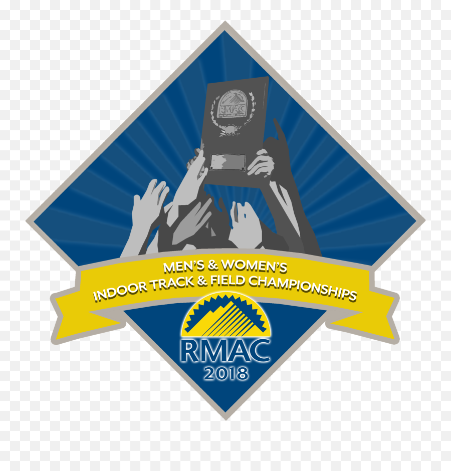 2017 - 18 Rmac Indoor Track U0026 Field Championship Rocky Emoji,Tf Logo
