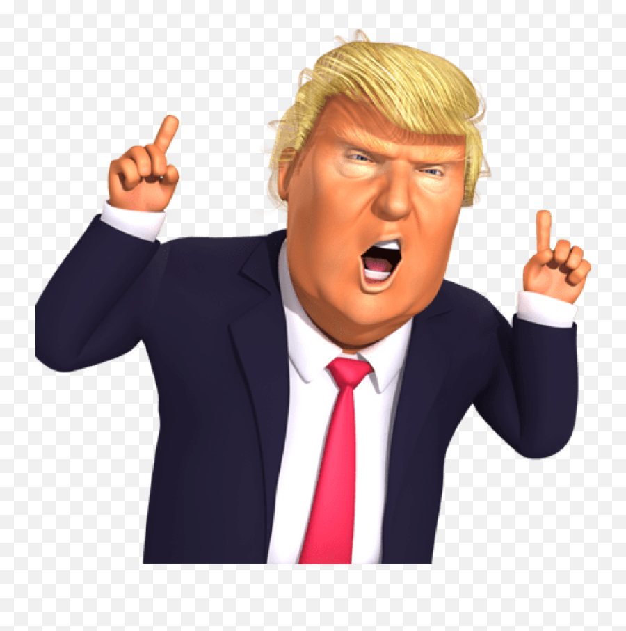 Download For Free Donald Trump In High - Cartoon Transparent Donald Trump Emoji,Trump Png