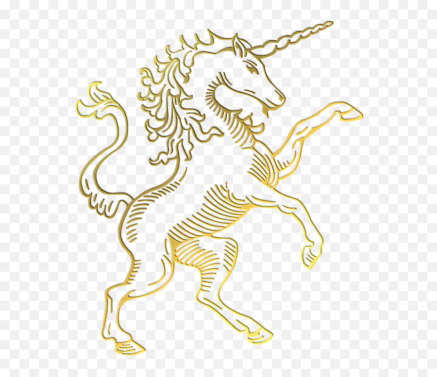 Gold Foil Unicorn Silhouette - Free Image On Pixabay Unicorn Symbol Emoji,Unicorn Silhouette Png