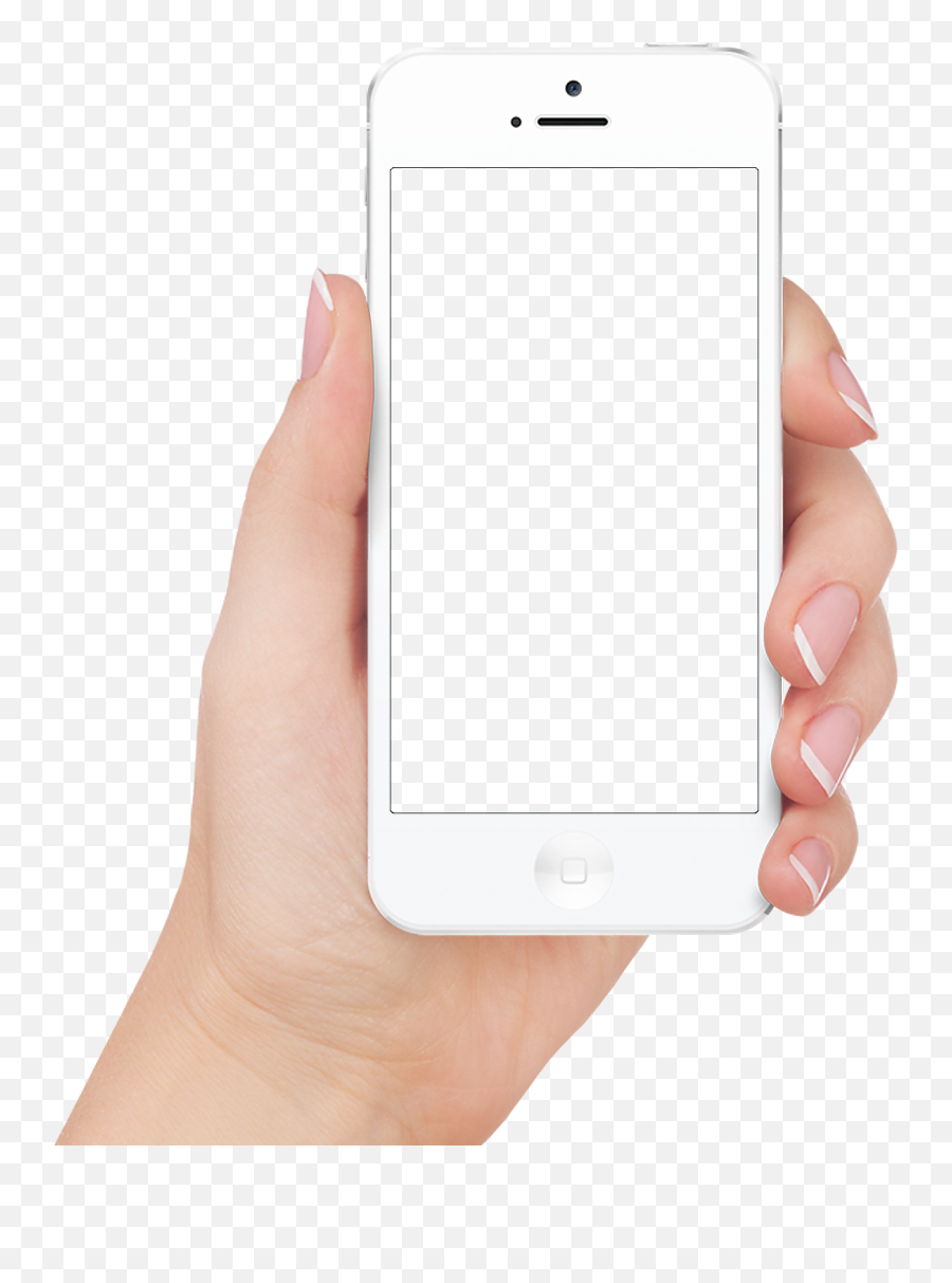 Apple Iphone In Hand Transparent Png Image - Transparent Background Hand Holding Iphone Png Emoji,Transparent Background