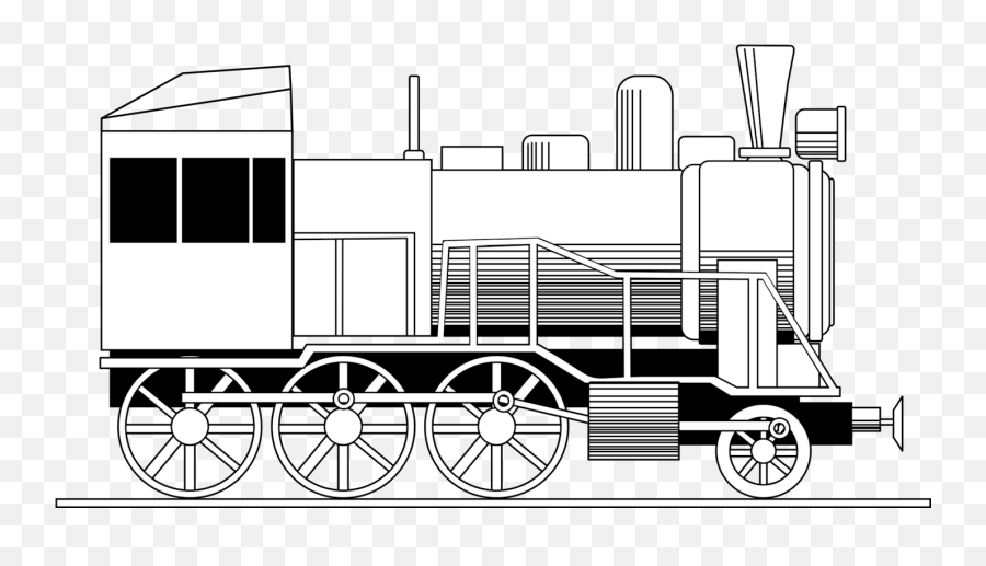 Locomotive Vector Vintage - Big Thunder Mountain Railroad Ausmalbild Zug Emoji,Railroad Clipart