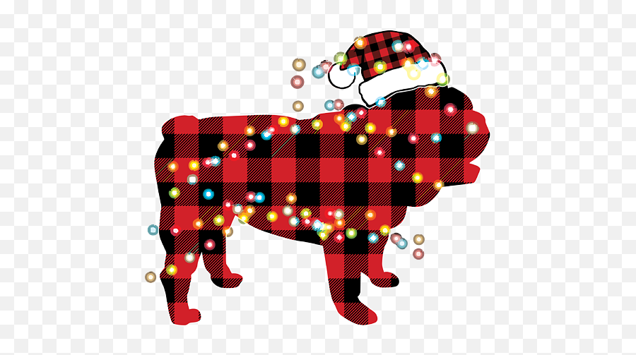 English Bulldog Red Plaid Buffalo Pajamas Xmas Adult Pull Emoji,Christmas Pajamas Clipart
