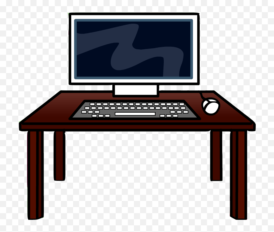 Desk Png Image - Computer Desk Png Full Size Png Download Emoji,Computadora Png