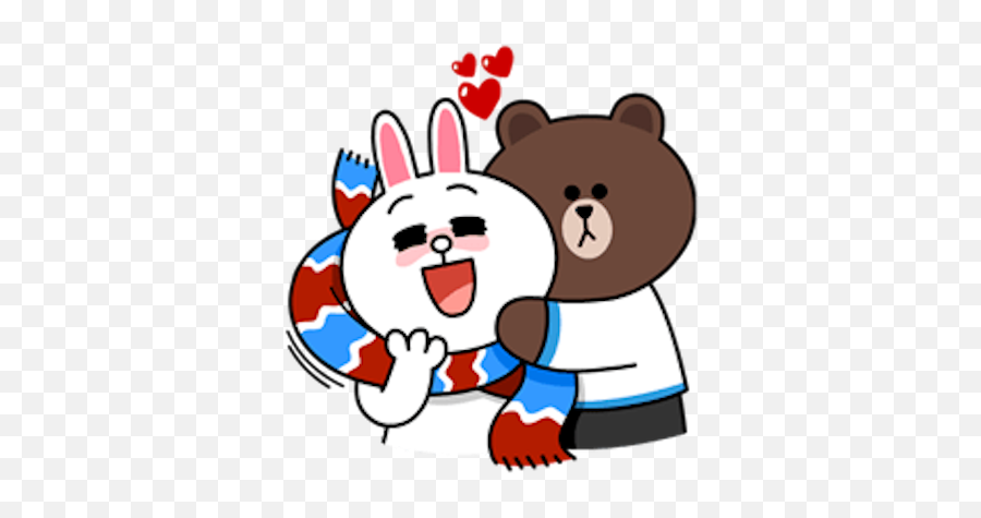 Bear And Bunny Winter Dating By Binh Pham Emoji,Winter Animals Clipart