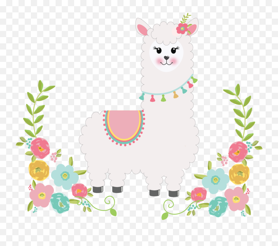 Llama Design For Baby Gifts And - Animal Figure Emoji,Llama Clipart Black And White