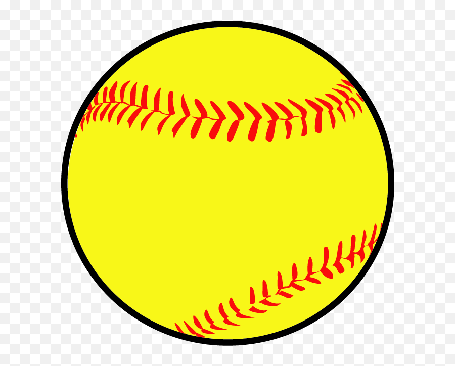 Clip Art Softball Scalable Vector - Baseball Clip Art Emoji,Softball Clipart