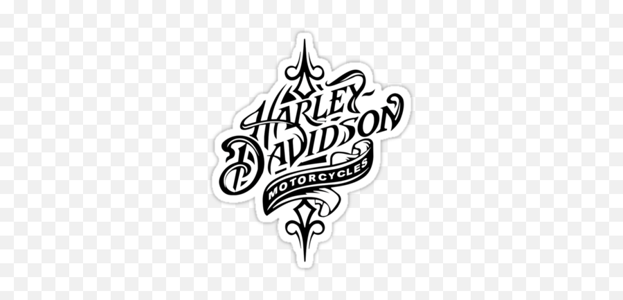Httpih2redbubblenetimage116252554627sticker375x360 - Clip Art Skull Harley Davidson Logo Emoji,Harley Davidson Logo Outline