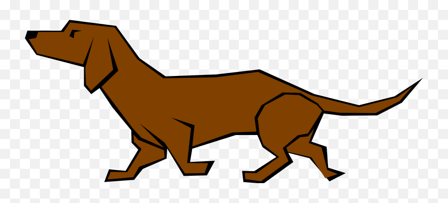 Dachshund - Dog With Straight Lines Emoji,Dachshund Clipart