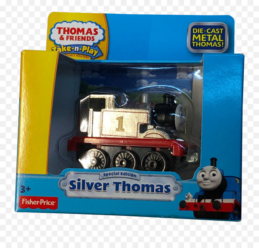 Thomas U0026 Friends Take - Nplay Special Edition 1 Silver Thomas Die Cast Engine Thomas Take N Play Silver Thomas Emoji,Thomas And Friends Logo