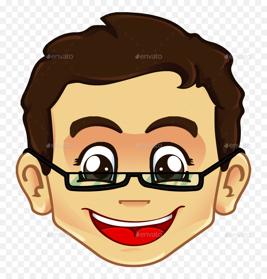 Accgeek Glasses - Boy With Glasses Clipart Png Download Chef Face Cartoon Png Emoji,Anime Glasses Png
