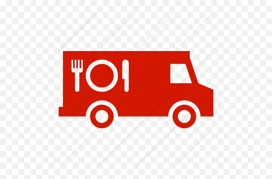 Simple Red Iconathon Food Truck Icon - Transparent Food Truck Icon Png Emoji,Food Truck Png