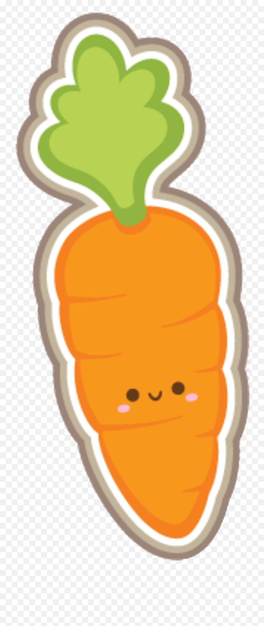 Cute Carrot Transparent Image - Carrot Cute Transparent Emoji,Carrot Transparent Background