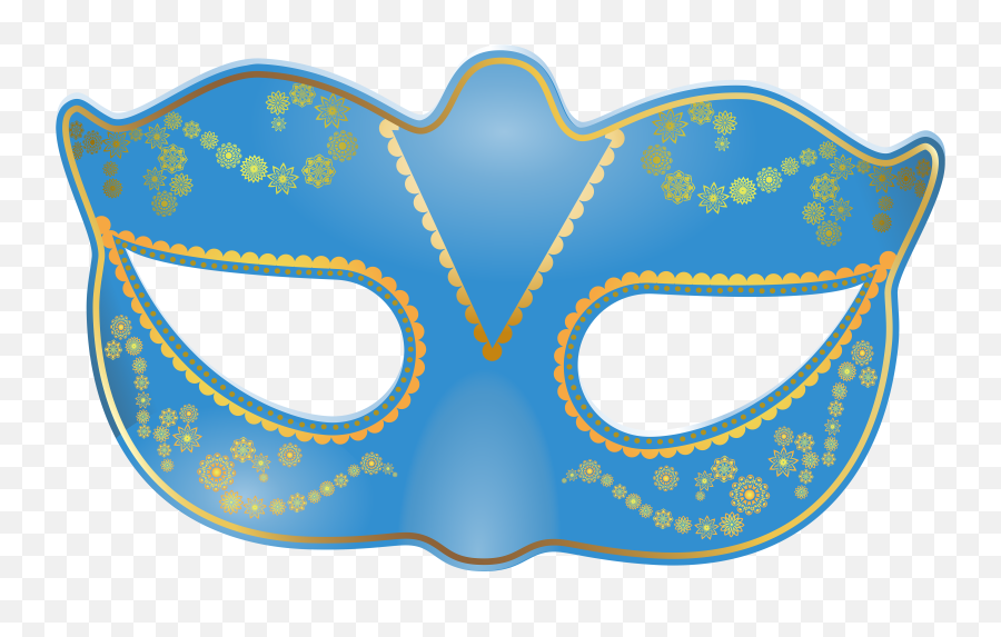 Blue Mask Transparent Carnival Png - Carnival Emoji,Masquerade Mask Transparent Background