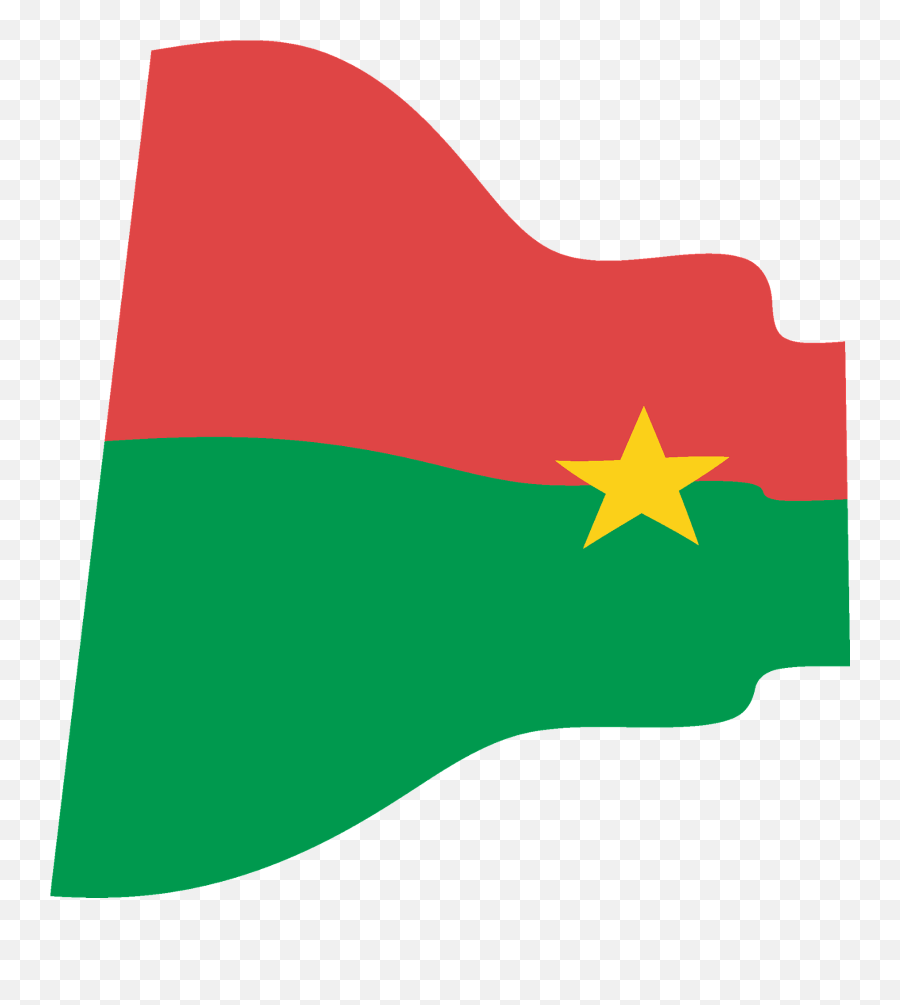 Burkina Faso Wavy Flag Clipart - Vertical Emoji,Mexican Flag Clipart