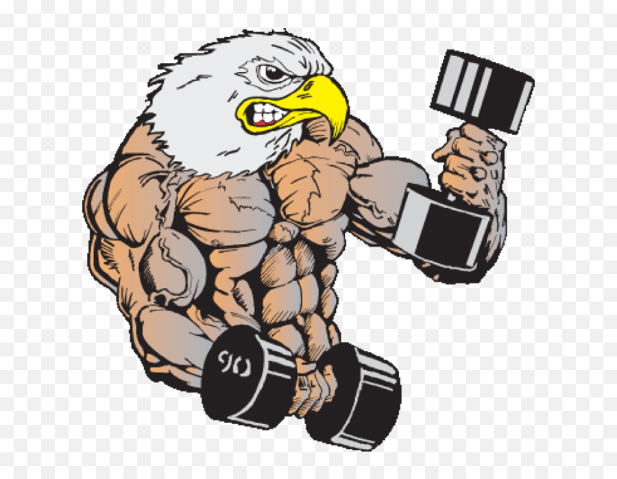 Download Hd Body Builder Eagle - Lion Weight Lifting Logo Emoji,Weightlifting Logo