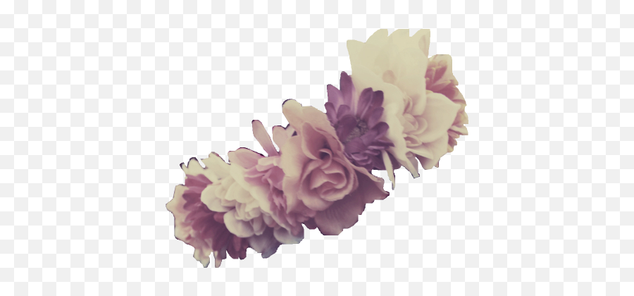Transparent Flower Crown Black - Transparent Purple Flower Flower Crown Transparent Pastel Emoji,Flower Crown Transparent