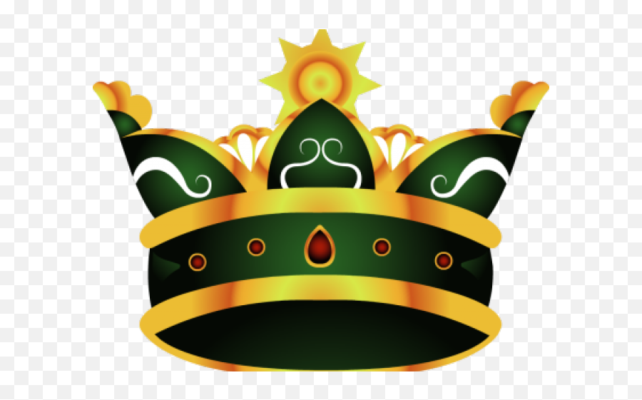 King Crown - Green And Yellow Crown Png Download Original Green And Gold Crown Clip Art Emoji,King Crown Png