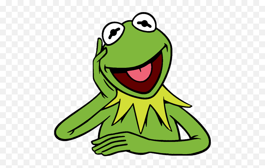 8 Kermit The Frog Clipart - Preview Kermit The Frog C Emoji,Cute Frog Clipart Black And White