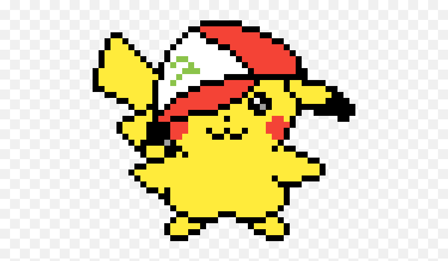 Pixilart - Pikachu W Ash Hat By Pokebrolic Emoji,Ash Hat Png