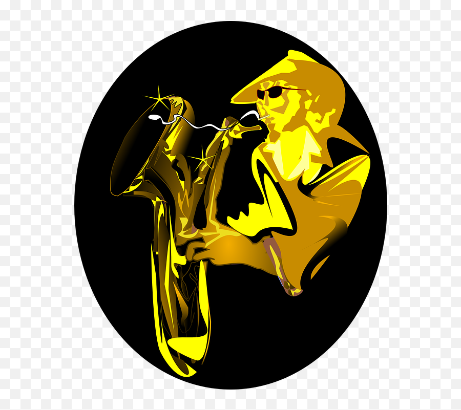 Sax Play Jazz - Free Vector Graphic On Pixabay Saxophone Emoji,Saxophone Clipart