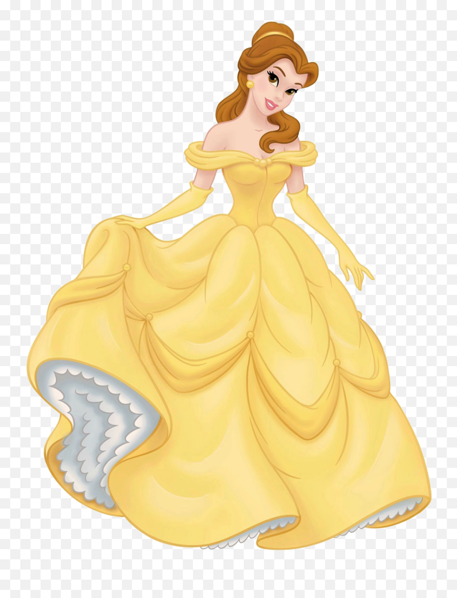 Yellow Dress Clipart Beauty And The Beast Dress - Beauty And Yellow Dress Disney Princess Belle Emoji,Beauty And The Beast Clipart