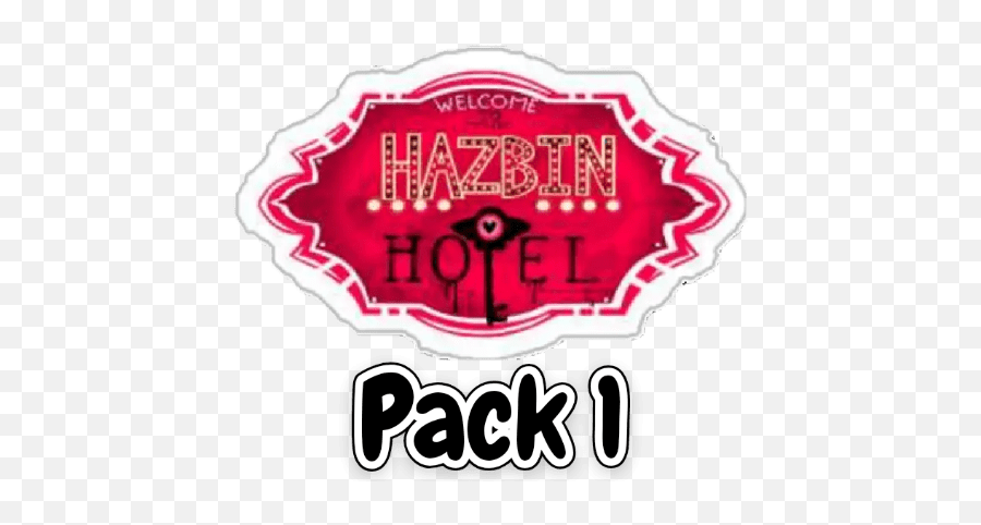 Hazbin Hotel Pack 1 - Hazbin Hotel Logo Sticker Emoji,Red Eye Meme Png