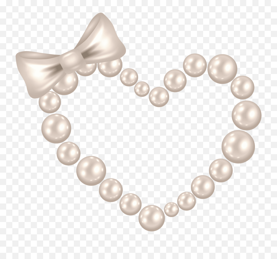 Library Of Female Turkey Wearing Pearl - Transparent Pearl Heart Emoji,Necklace Clipart