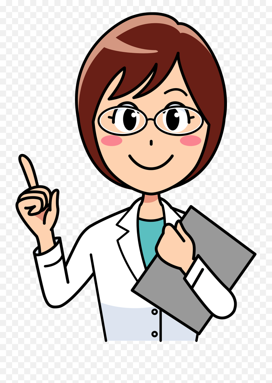 Pharmacist Woman Is Explaining Clipart Free Download - Doctor Clipart Emoji,Pharmacy Clipart