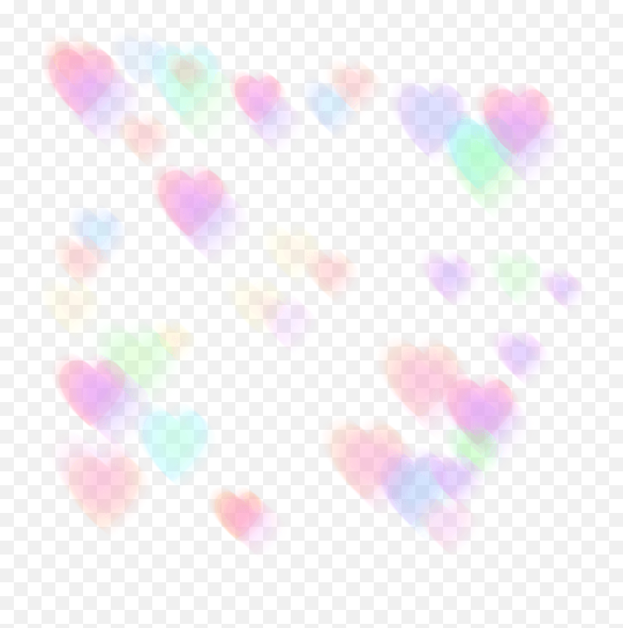 Download Pastel Hearts Png - Horizontal Emoji,Hearts Png