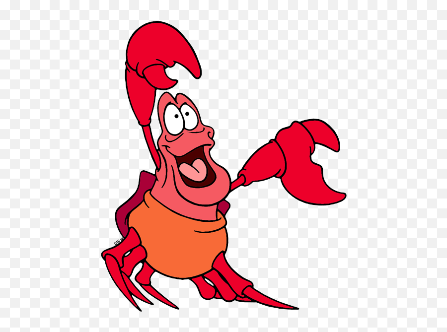 Sebastian The Crab Clip Art - Little Mermaid Sebastian Clipart Emoji,Little Mermaid Clipart
